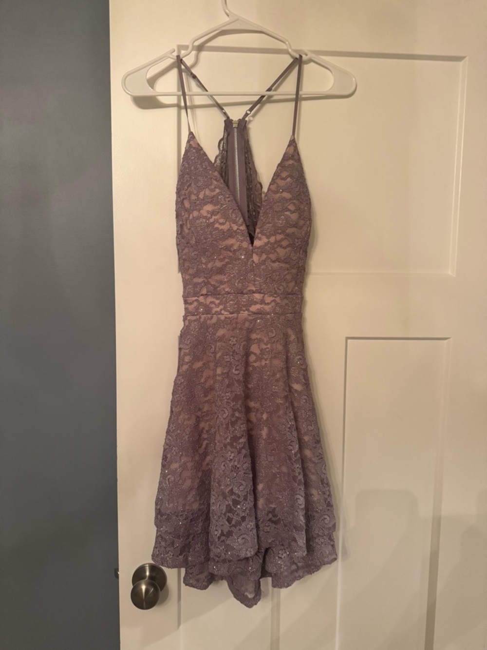 Purple homecoming dress